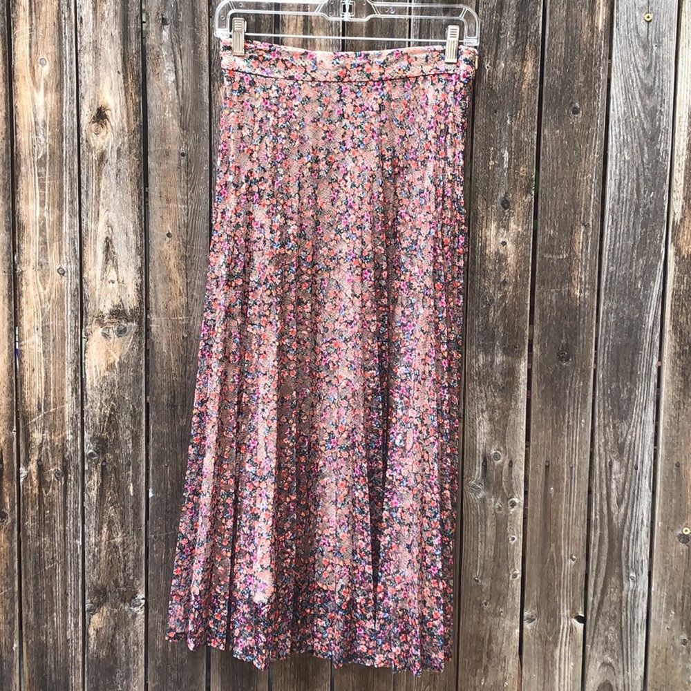 Zara Pleated Midi Skirt